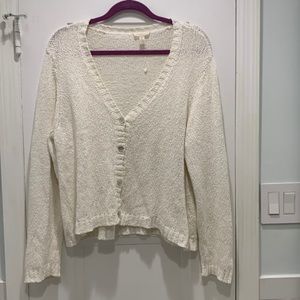 Eileen Fisher White Cardigan